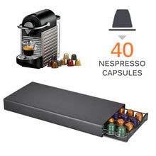 Load image into Gallery viewer, 40 Pods Coffee Capsule Organizer Storage Stand Practical Coffee Drawers Capsules Holder For Nespresso Coffee Capsule Shelves
