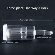 Load image into Gallery viewer, One-way Wine AirLock Beer Brewing Fermentation Check Valve Plastic Air Lock Water Seal Home Winemaking Exhaust Valve Fermenter
